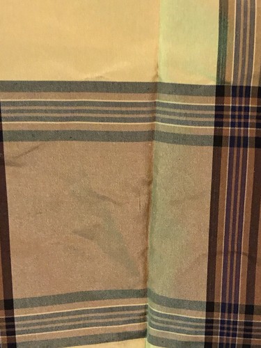 Clarence House Silk Plaid Yellow & Butterscotch