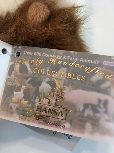 HANSA Plush Toy - Brown and White Guinea Pig New With Tags Portraits Of Nature