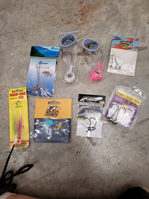 Lot Of 8 Assorted Brand / Fishing Jig Lure
