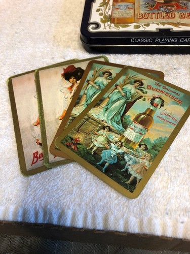 Anheuser-Busch Bottled Beers Playing Cards Tin Box