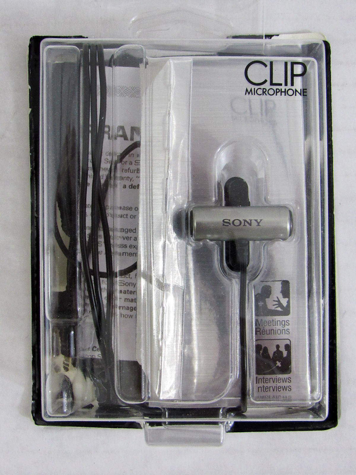 Sony ECMCS3 Clip style Omnidirectional Stereo Microphone