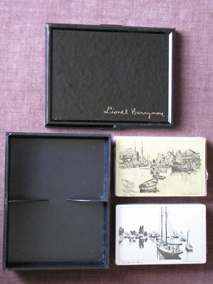 Playing Cards LIONAL BARRYMORE compliments BAKERSFIELD SAVING CA - Lot of 2 Sets