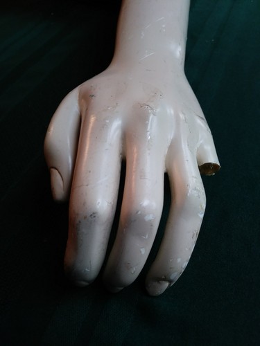 Vintage Heavy Arm hand Mannequin Prop display boutique industrial steampunk #D