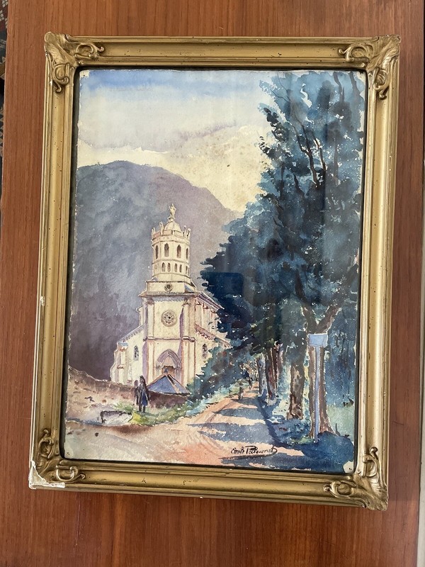 Aquarelle SignéE ÉMile Paloumet (Xix-Xx)