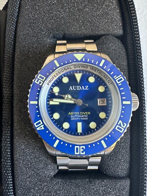   AUDAZ - ABYSS DIVER BLUE DIAL 1000M AUTOMATIC WATCH