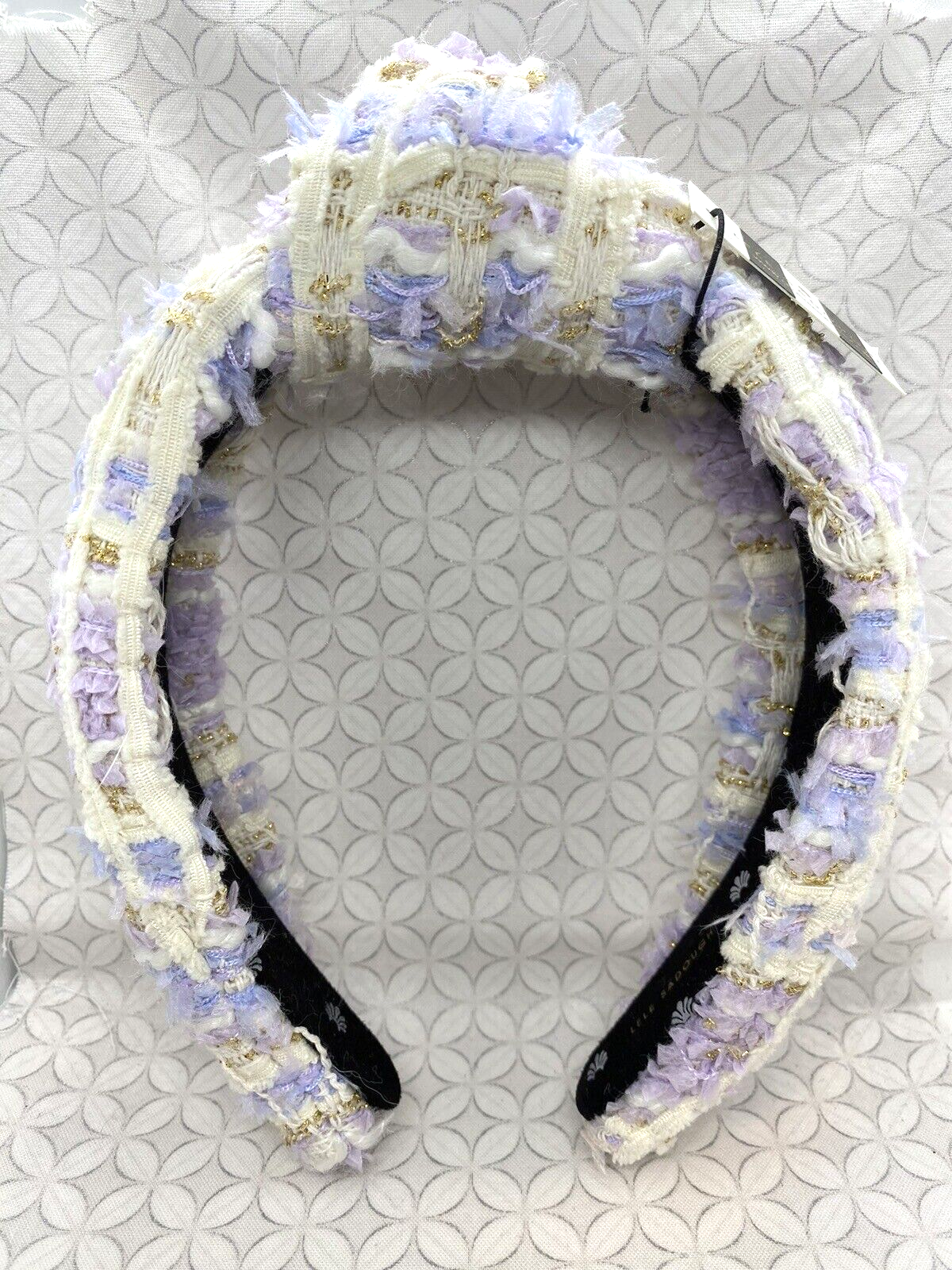 Lele Sadoughi Colorful Tweed Headband Lele Sadoughi Tweed Knotted Headband – Saint Bernard main image 2