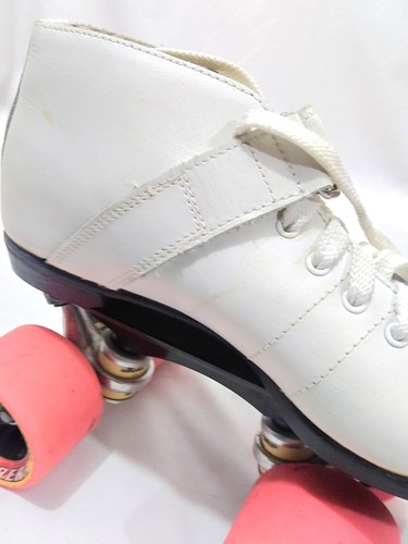 Riedell Carrera Boots Indoor Speed Skates White Leather Womens Size 6