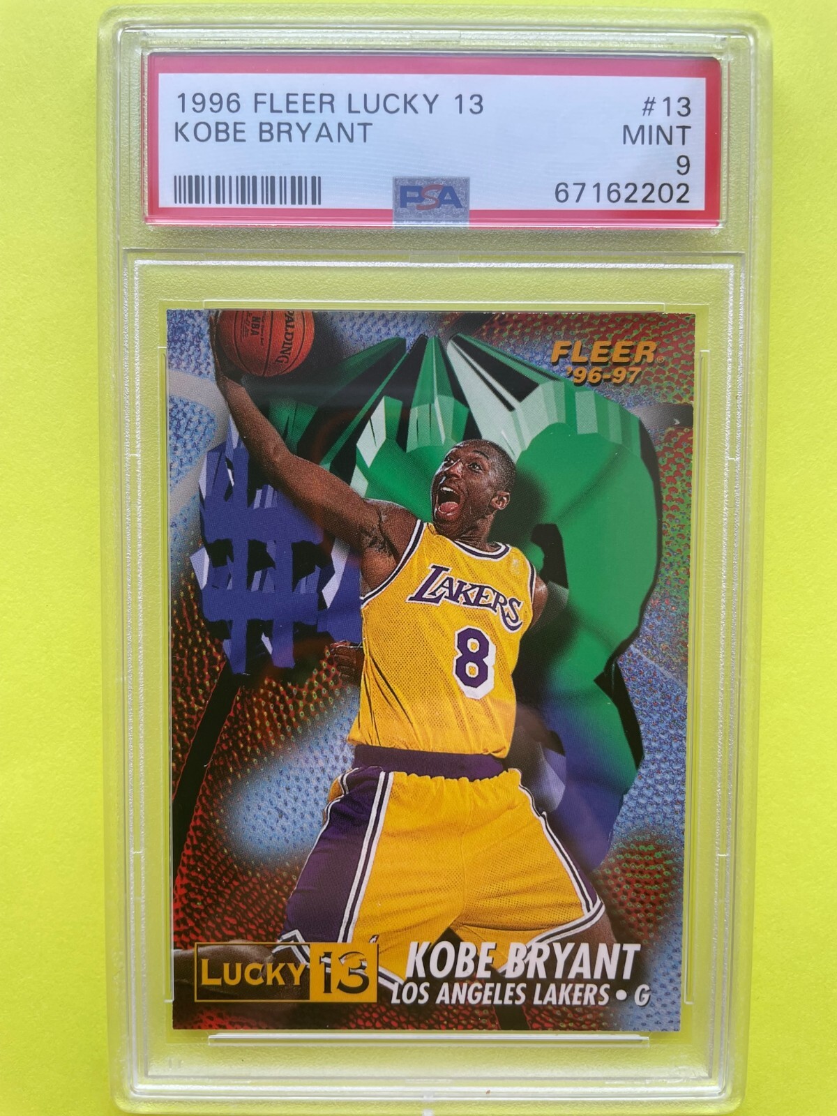その他 Fleer Kobe Rookie Lucky 13 Redemption 1996-97 Fleer - Prize Lucky 13 Kobe Bryant #13 (RC) for sale
