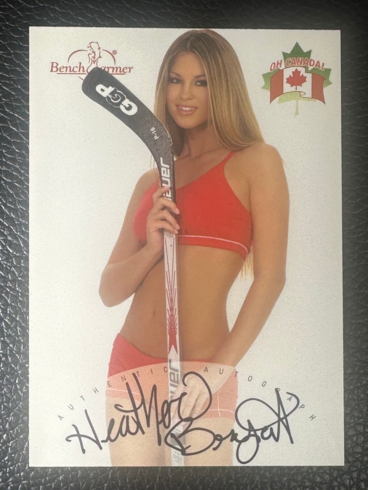 2003 Bench Warmer Oh Canada Heather Bryant Auto Autograph
