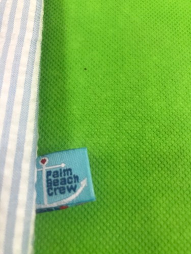 Palm Beach Crew Seersucker Mini Collection Blue NEW Great For Monogramming