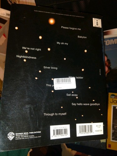 DAVID GRAY white ladder Guitar Tab TABLATURE SONGBOOK FREE USA SHIPPING