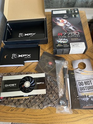 XFX AMD Radeon R7750 Ghost Ed 1GB Video Graphics Card GPU DP HDMI FX-775A-ZN GPU