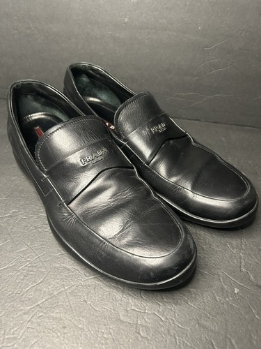 靴 PRADA 00s Leather Driving Sandals The Sixth Sense | 2000s PRADA DRIVING SHOES These Prada
