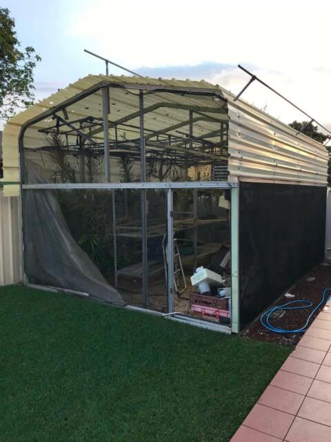 Carport Greenhouse frame 4 x 6 m CHEAP good condition 