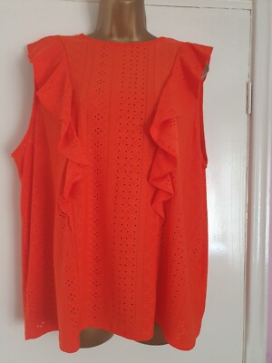 Orange top - Size 20 Nwot From Tu Frill Detail. Bx26