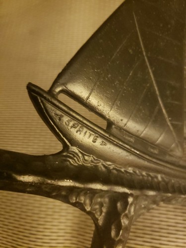 Vintage Weathervane - Sail Boat Cast Aluminum Sailboat