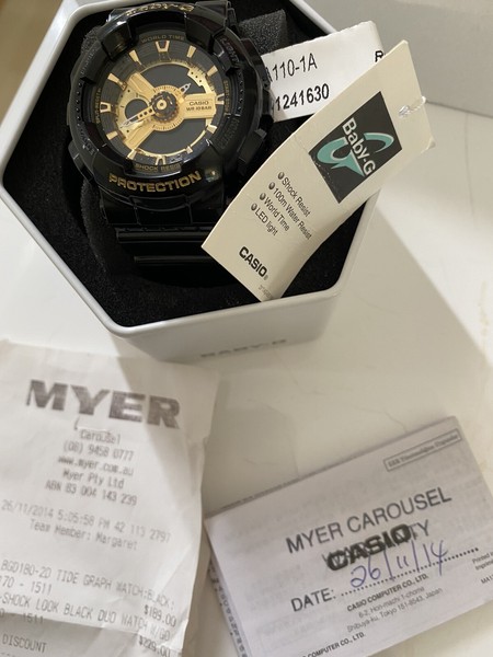 baby g watches myer