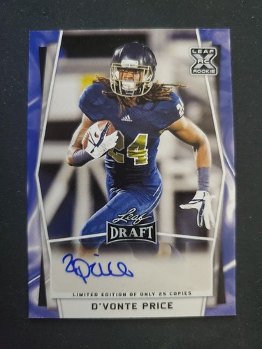 2022 Leaf Draft D'Vonte Price #BA-DP2