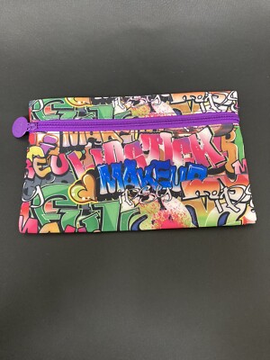 Ipsy Glam Bag Rare Graffiti Pattern - 7.5 x 5 inch (Bag only)