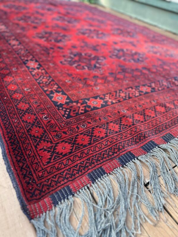 Afgan 6 X 9 Hand-Knotted Balouch Turkoman Rug Vintage  Gorgeous Heirloom