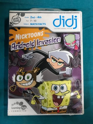 NEW LeapFrog didj Math Facts Learning Game Nicktoons Android Invasion SpongeBob