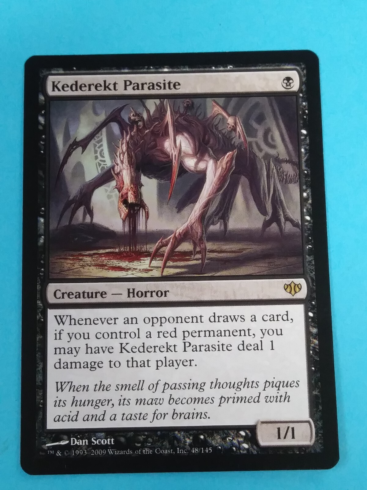 Kederekt Parasite 1x FOIL CON MTG Conflux Rare MINT black Kederekt Parasite 1x FOIL CON MTG Conflux Rare MINT black