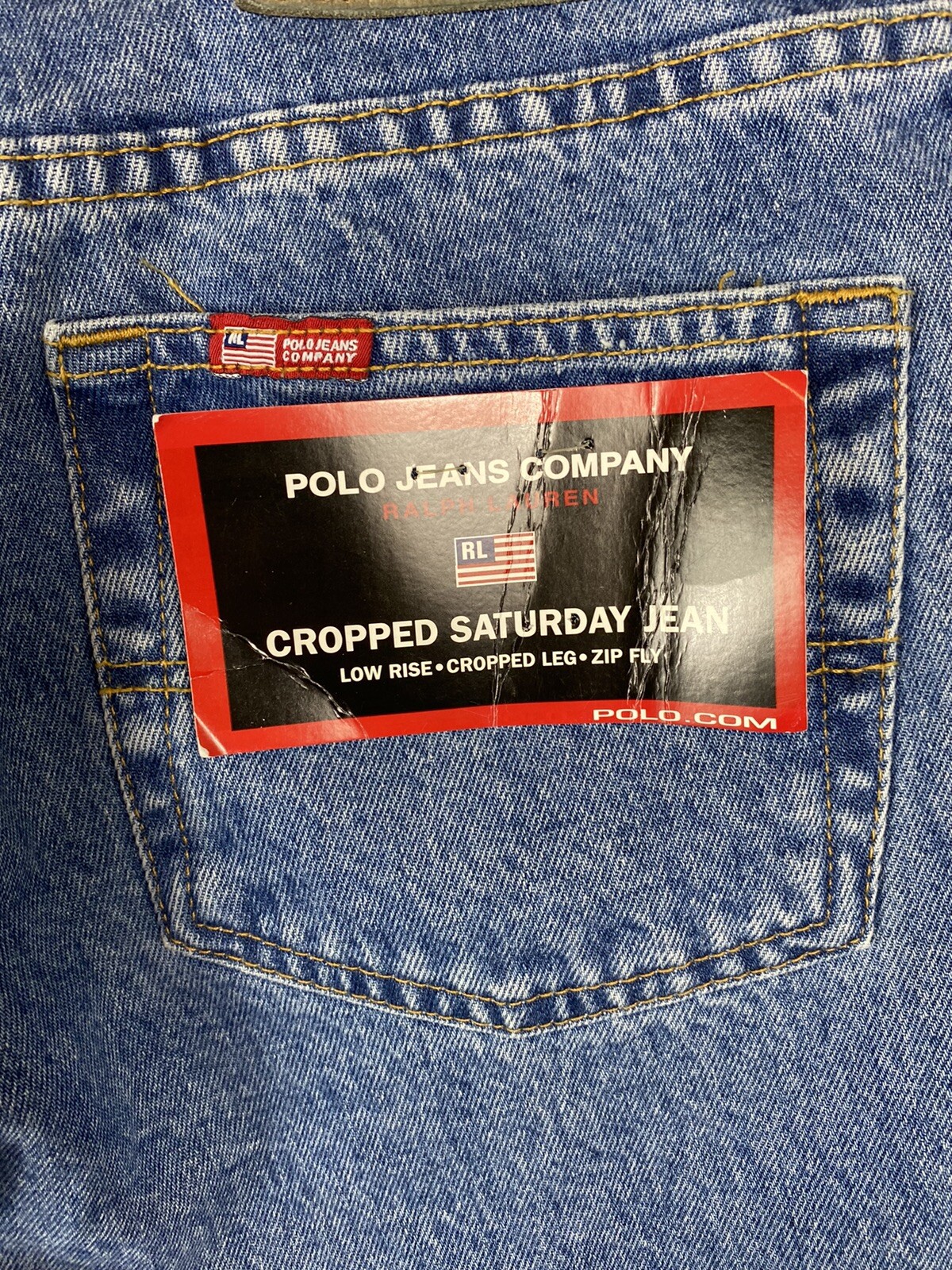 Джинсы VTG Ralph Lauren Cropped 