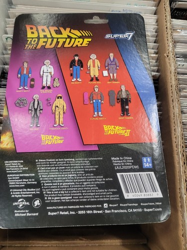 Marty Mcfly Radiation Back to the Future Super 7 Reaction Figure