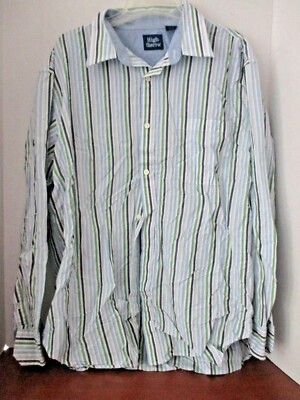 HIGH SIERRA~Blue Striped BUTTON DOWN LONG SLEEVE SHIRT~Men's XL~NWOT