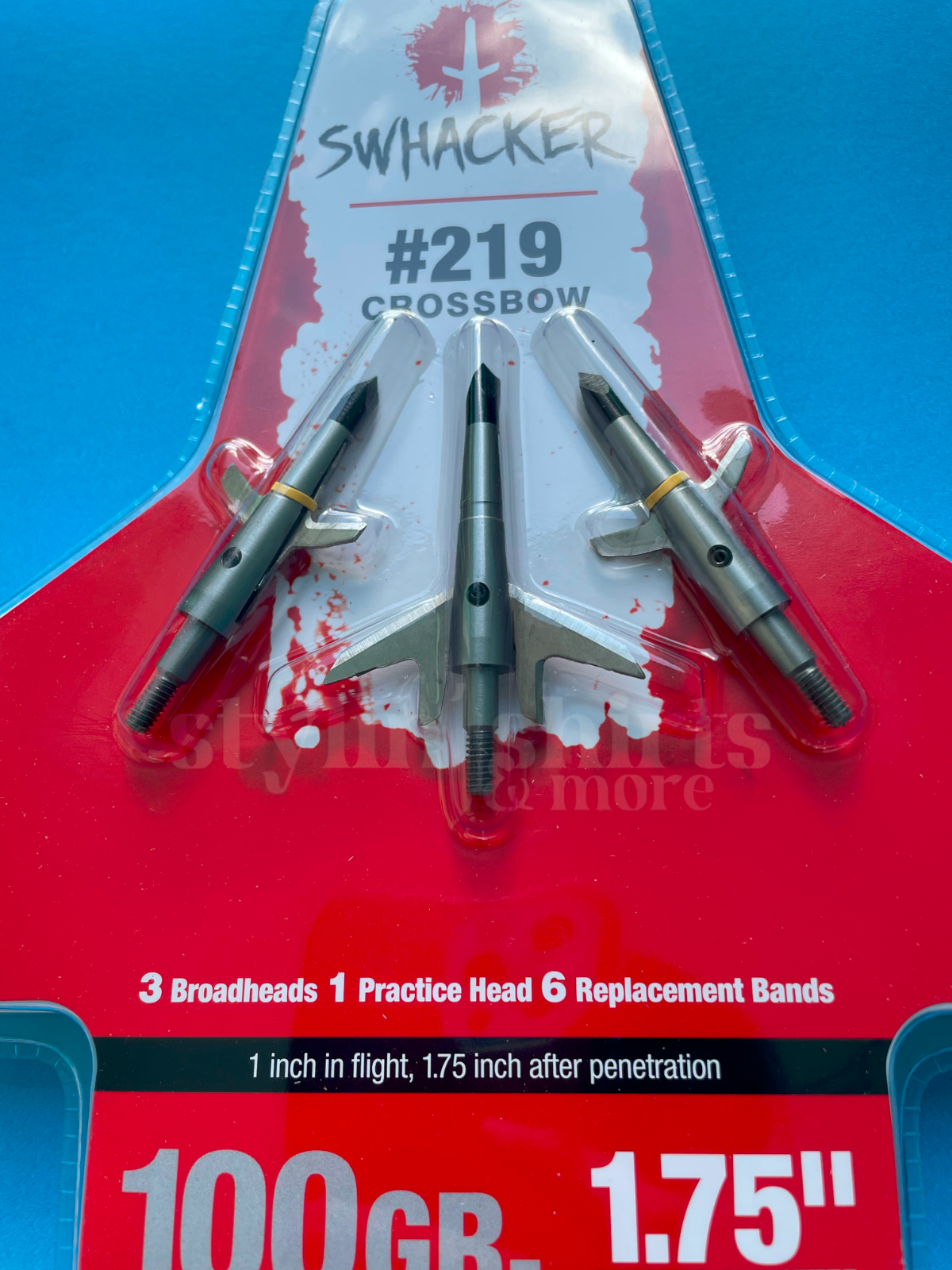 Swhacker CROSSBOW #219 Expandable 2-Blade Mechanical Broadheads 100 Grain 1.75"