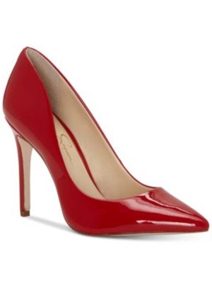 

Женские туфли-лодочки JESSICA SIMPSON Red Cassani с острым носком на шпильках без шнуровки 8,5 м, Красный, CASSANI3