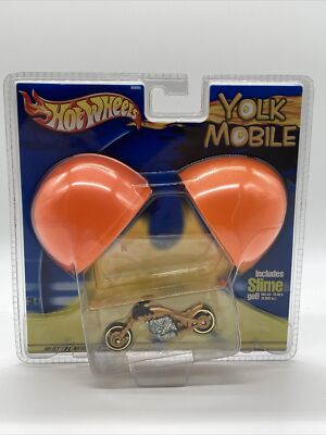 Mattel 2002 Hot Wheels Yolk Mobile Egg w/Motorcycle
