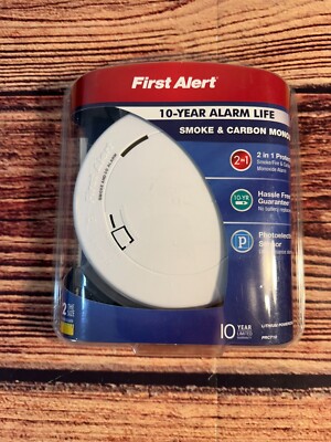 First Alert Smoke and Carbon Monoxide Detector Alarm White New PRC710