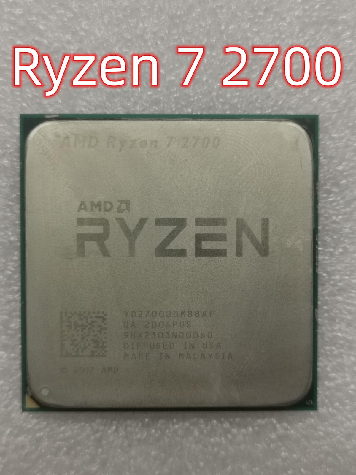 AMD Ryzen 7 2700 Desktop Processor Socket AM4 Eight Core CPU