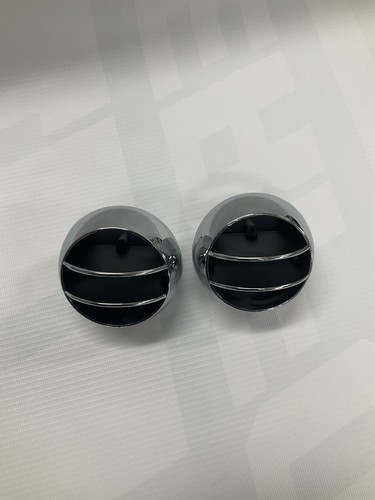 Set 67-72 Chevy GMC Truck Chrome A/C Center Vent & Balls Air Conditioning Round