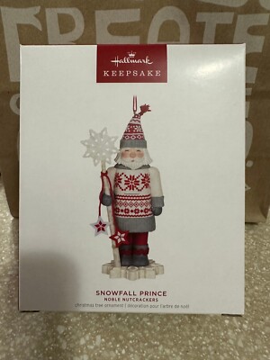 2023 Hallmark Keepsake Snowfall Prince Noble Nutcrackers 5th in Series