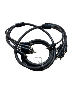 New Audiopipe 6 Foot 6 Channel Car Audio Dual Twisted OFC RCA Cable CPP-MC6