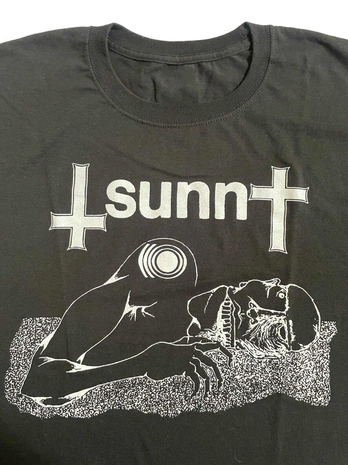 Sunn O))) Void Black Drone Metal Band T Shirt Full Size S