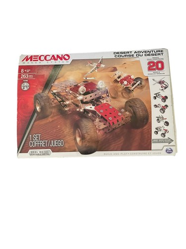 Meccano Maker System Desert Adventure Set Makes 20 Models Real Metal STEM
