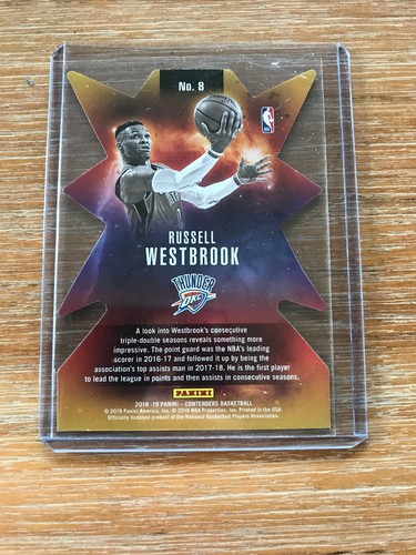 2018-19 Contenders Russell Westbrook Superstar Die Cut Card Case Hit ssp