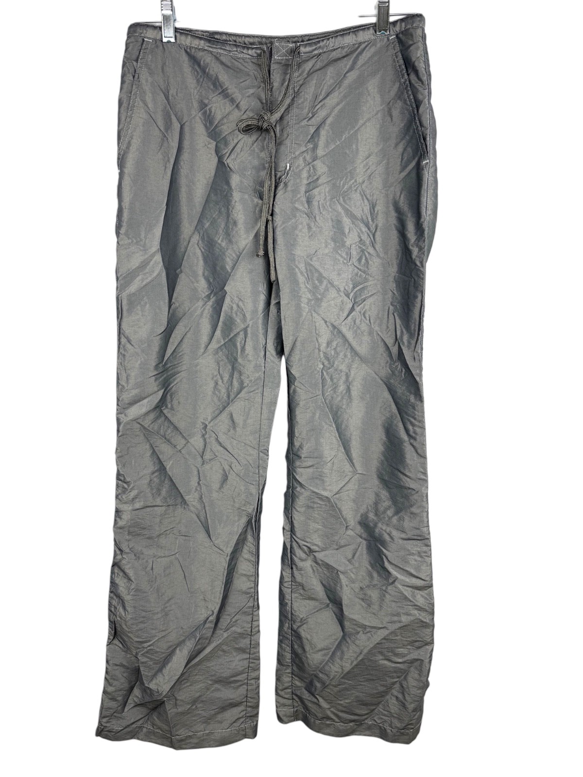 VTG 90s Y2K Buggirl Baggy Wide Rave Skater Pants Gray Size M