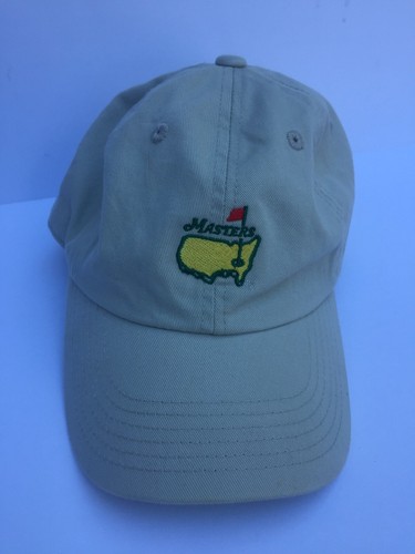 Masters Green and Beige Baseball Cap Masters Golf Hat Adult Beige 2008 American Needle Dad Cap  main image 3