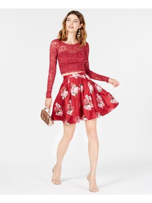 

Женский бордовый топ для вечеринок с пайетками для юниоров, Burgundy