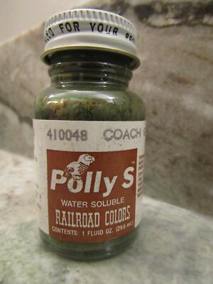 FLOQUIL POLLY S SCALE RAILROAD MODEL PAINT 1oz 1 oz - COACH GREEN