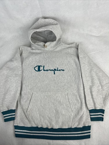 Vintage Champion Reverse Weave Sweatshirt Hoodie Sz M 90s