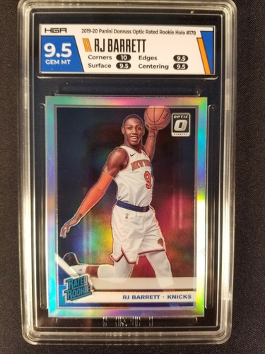 2019-20 DONRUSS OPTIC RJ BARRETT RC HGA 9.5 W/10 HOLO PRIZM