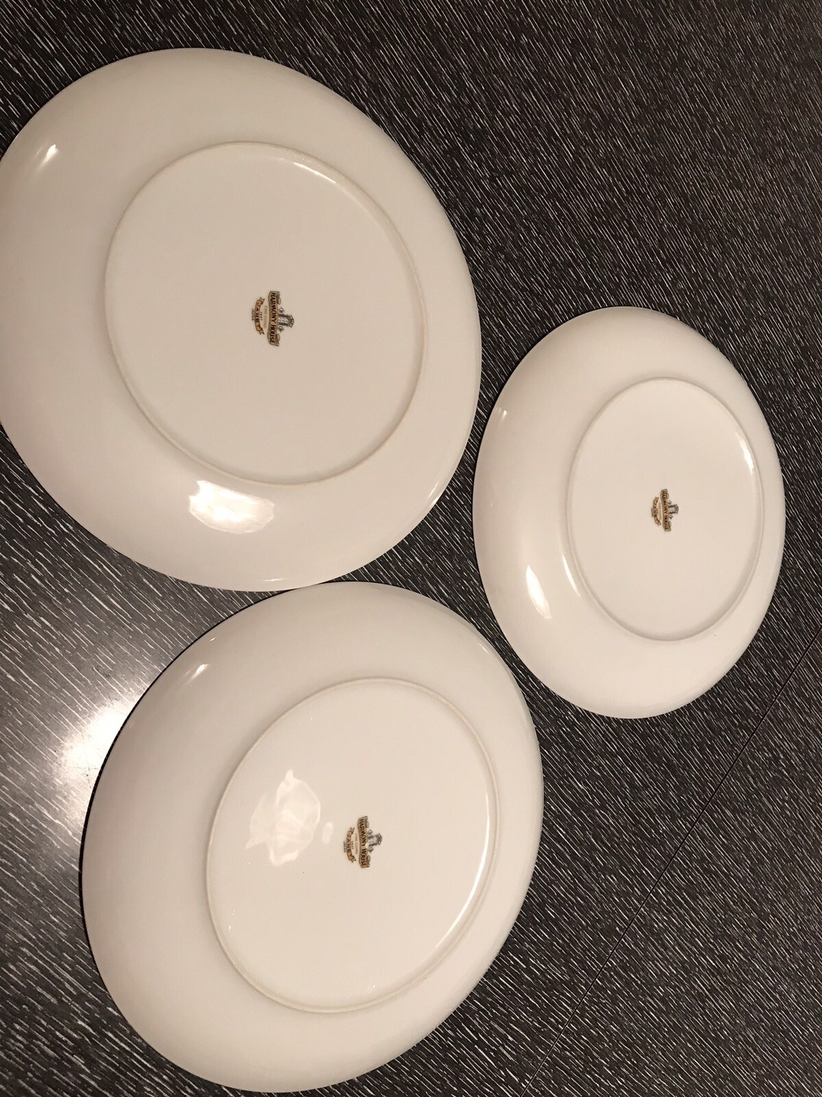 Three Harmony House Janet 3837 Dinner Plates