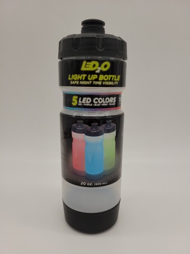 20oz Light-Up Squeeze Water Bottle Sports Color LED Running Cycling Fitness