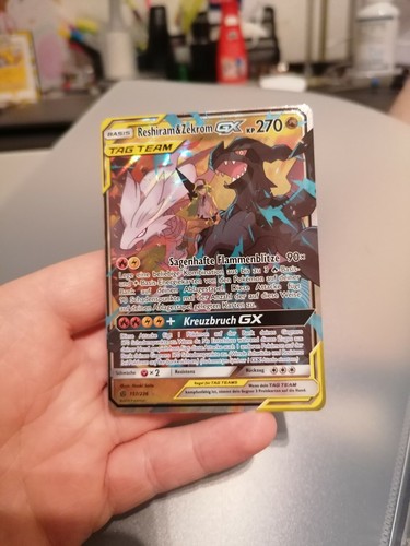 Pokemon Karte Reshiram Zekrom GX 157236 Holo Secret Rare Deutsch Boosterfri