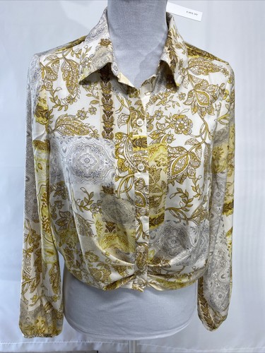 トップス flower print sheer shirt / yellow / S flower print sheer shirt(unisex)/3color | KNUTH MARF